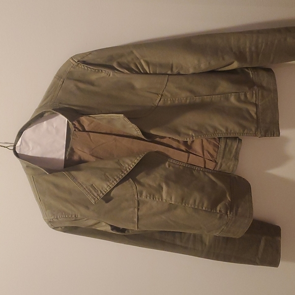 For The Republic Jackets & Blazers - 𝅺For The Republic Army Green Cropped Jacket